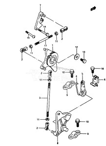 DT40 From 04003K-131001 ()  1991 drawing THROTTLE CONTROL (DT40W,40WR)