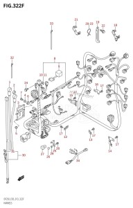 DF250ST From 25004F-310001 (E03)  2013 drawing HARNESS (DF250Z:E03)