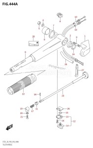 DT30 From 03005-910001 ()  2019 drawing TILLER HANDLE (DT25K)