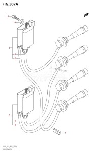 DF115T From 11501F-980001 (E01 E40)  2009 drawing IGNITION COIL