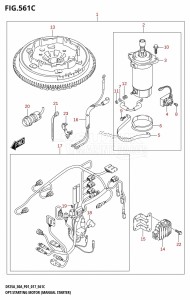 DF30A From 03003F-710001 (P01 P40)  2017 drawing OPT:STARTING MOTOR (MANUAL STARTER) (DF30AQ:P01:M-STARTER)