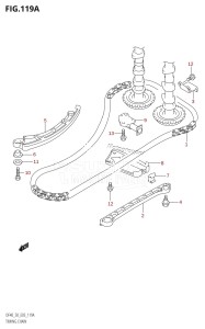 DF40 From 04001F-971001 (E03)  1999 drawing TIMING CHAIN