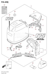 DF175Z From 17502Z-410001 (E01 E40)  2014 drawing ENGINE COVER ((DF175T,DF175Z):E01)