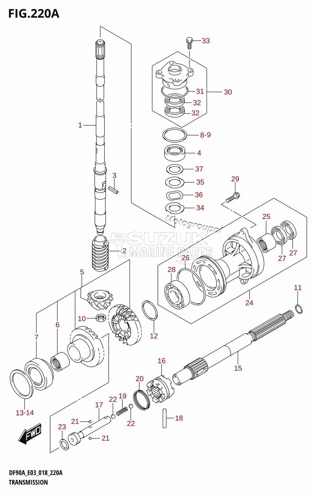 TRANSMISSION (DF70A,DF90A)