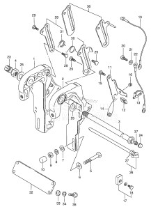 DT55 From 05501-909570 ()  1989 drawing CLAMP BRACKET