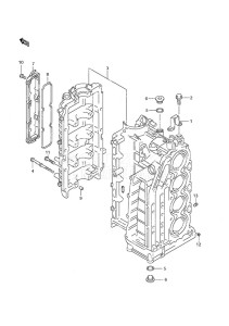 DF 140 drawing Cylinder Block