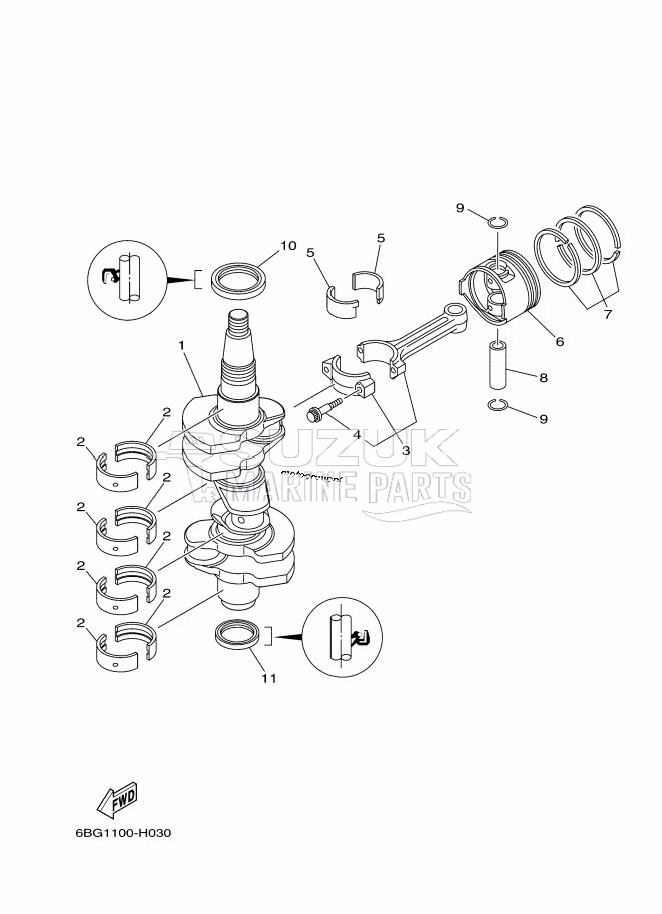 CRANKSHAFT--PISTON