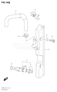 04003F-710001 (2017) 40hp E01-Gen. Export 1 (DF40A  DF40AQH  DF40ATH) DF40A drawing FUEL INJECTOR (DF60AQH:E01)