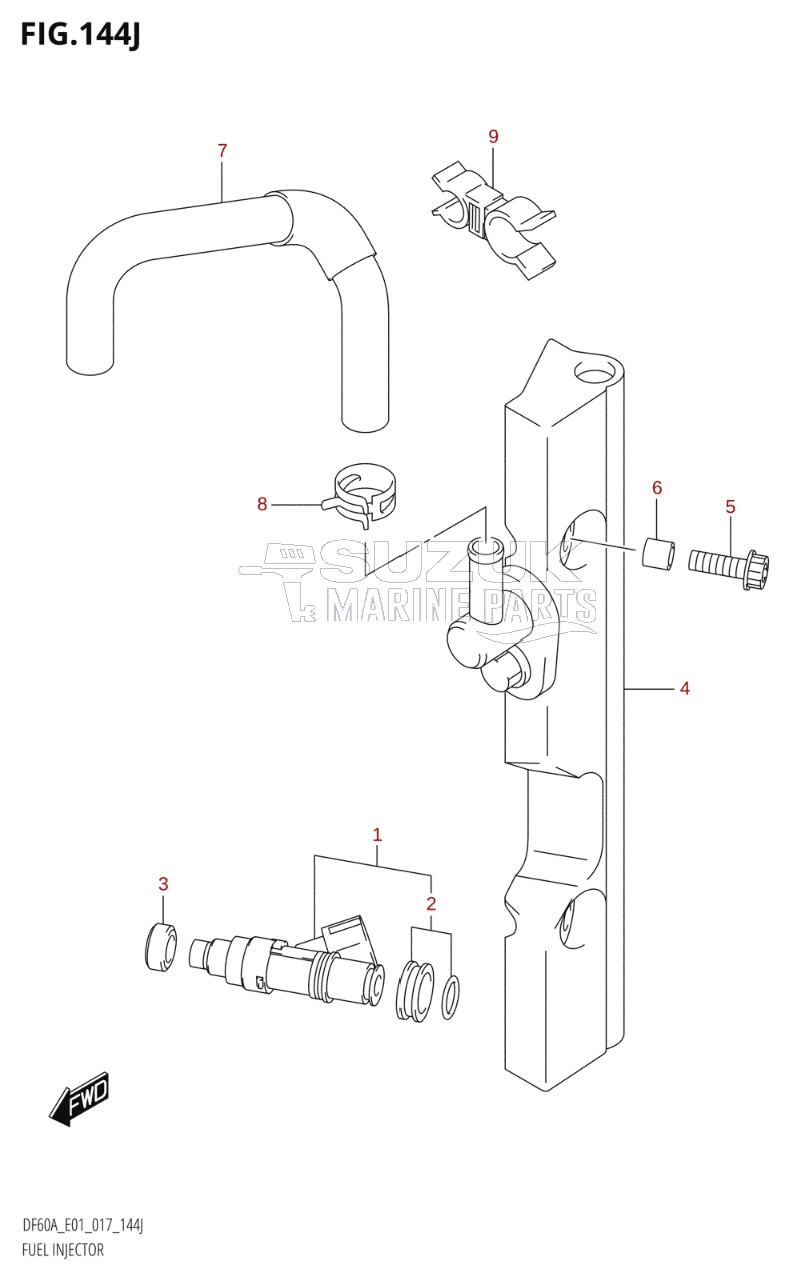 FUEL INJECTOR (DF60AQH:E01)