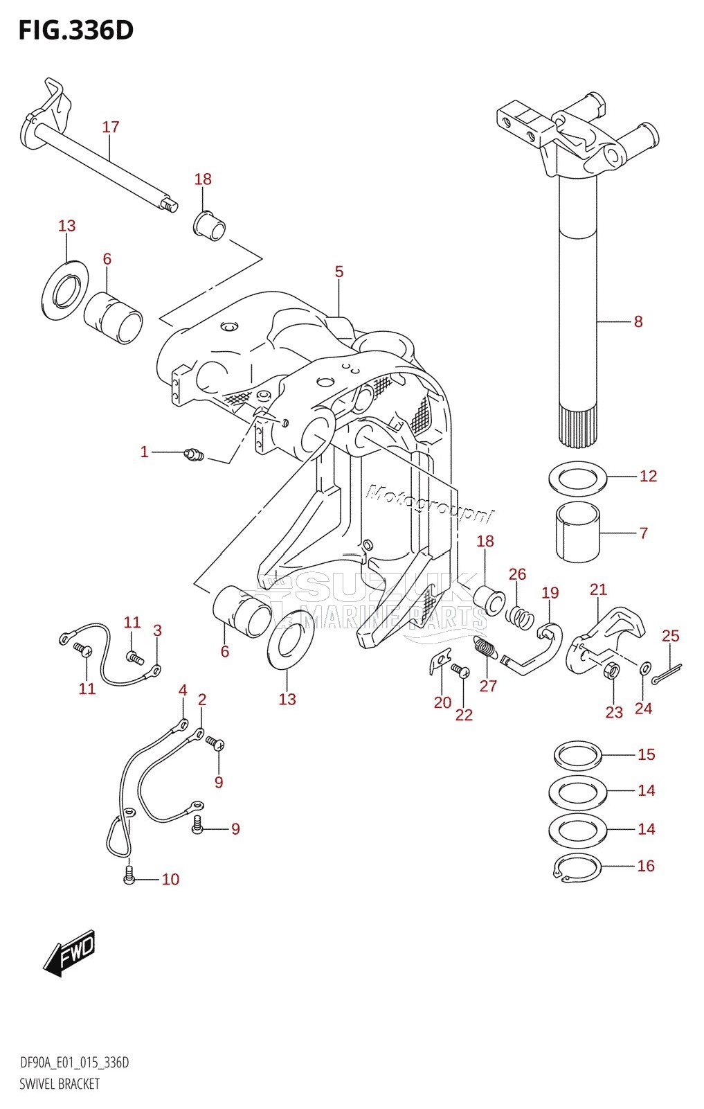 SWIVEL BRACKET (DF70ATH:E40)