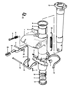 DT16 From D-10001 ()  1983 drawing SWIVEL BRACKET