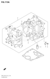 00994F-210001 (2012) 9.9hp P01-Gen. Export 1 (DF9.9A  DF9.9AR) DF9.9A drawing CYLINDER BLOCK