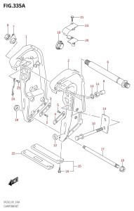 DF225Z From 22501Z-880001 (E01 E40)  2008 drawing CLAMP BRACKET (X-TRANSOM,XX-TRANSOM)