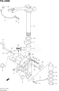 04002F-10001 (2010) 40hp E01-Gen. Export 1 (DF40QHK10  DF40TK10) DF40 drawing SWIVEL BRACKET (K1,K2,K3,K4,K5,K6,K7,K8,K9,K10)