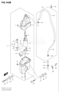 15003Z-040001 (2020) 150hp E01 E03 E40-Gen. Export 1 - USA (DF150AZ) DF150AZ drawing FUEL VAPOR SEPARATOR (E40)