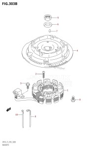 DF15 From 01503F-010001 (P03)  2010 drawing MAGNETO (K5,K6,K7,K8,K9,K10,011)