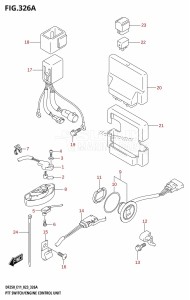 DF250Z From 25003Z-040001 (E01 E11 E40)  2020 drawing PTT SWITCH /​ ENGINE CONTROL UNIT (DF200T,DF200Z,DF225T,DF225Z,DF250T,DF250Z)