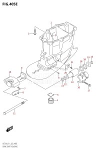 DF250ST From 25004F-240001 (E03)  2022 drawing DRIVE SHAFT HOUSING (DF250ST:X-TRANSOM)