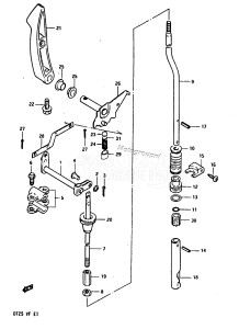 DT25 From 02503-301001-305315 ()  1983 drawing CLUTCH