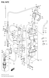 22503Z-510001 (2005) 225hp E01 E40-Gen. Export 1 - Costa Rica (DF225Z) DF225Z drawing FUEL PUMP / FUEL VAPOR SEPARATOR (DF200Z:E01)