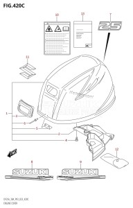 DF25A From 02504F-240001 (P03)  2022 drawing ENGINE COVER ((022,023):DF25A)