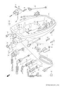 DT25AC From 02506-011001 ()  1990 drawing HARNESS