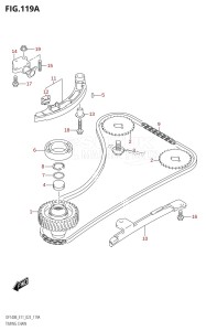 DF115BT From 11506F-240001 (E11 E40)  2022 drawing TIMING CHAIN