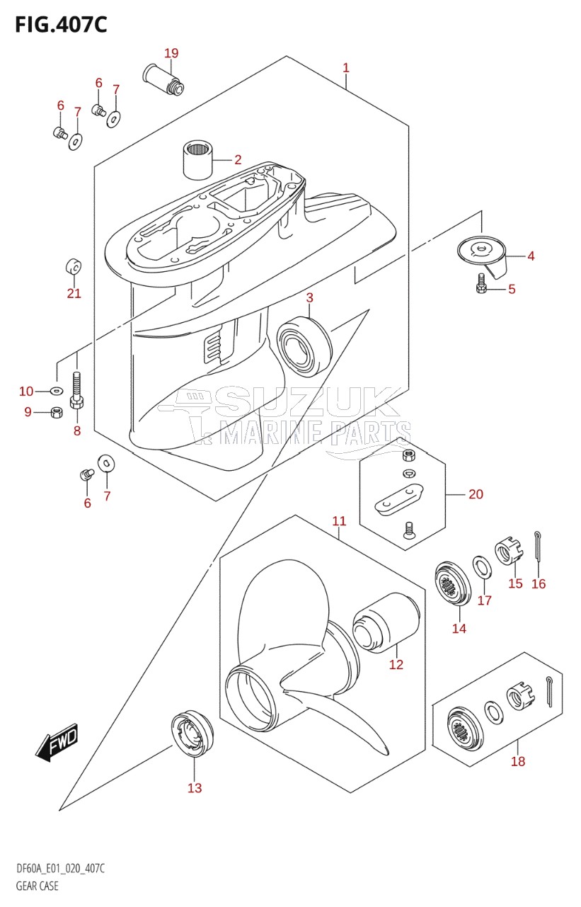 GEAR CASE (DF60A:E01)