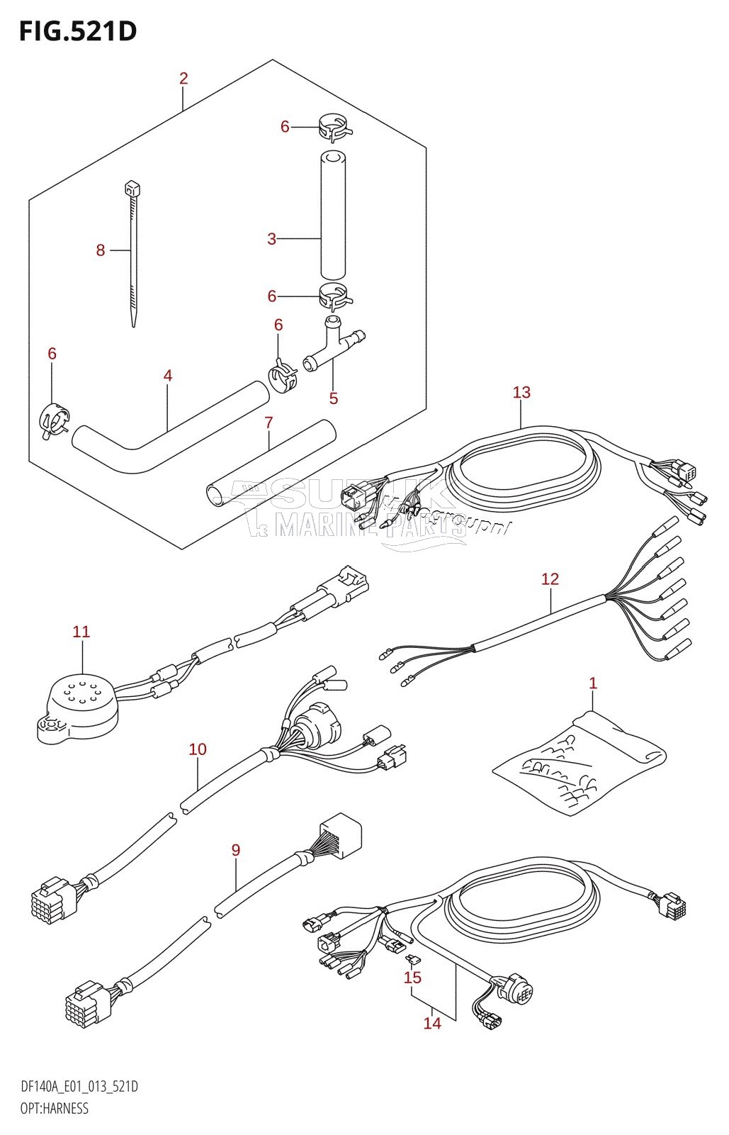 OPT:HARNESS (DF140AZ:E40)