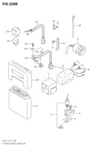 DF90 From 09001F-151001 (E01)  2001 drawing PTT SWITCH /​ ENGINE CONTROL UNIT (K4,K5,K6,K7,K8,K9,K10,011)