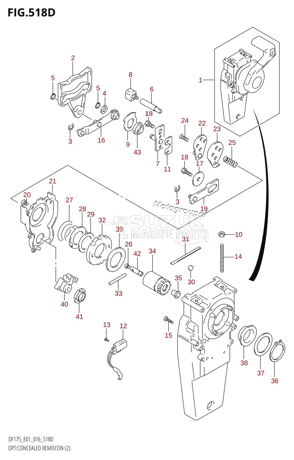 OPT:CONCEALED REMOCON (2) (DF150Z:E40)