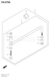 04004F-340001 (2023) 40hp E34-Italy (DF40AST) DF40A drawing OPT:DRAG LINK (SEE NOTE)