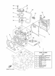 F2-5AMHL drawing CYLINDER--CRANKCASE-1