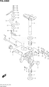 03003F-810001 (2018) 30hp P03-U.S.A (DF30A    DF30AQ    DF30AR    DF30AT  DF30AT    DF30ATH  DF30ATH) DF30A drawing SWIVEL BRACKET (DF25AQ)