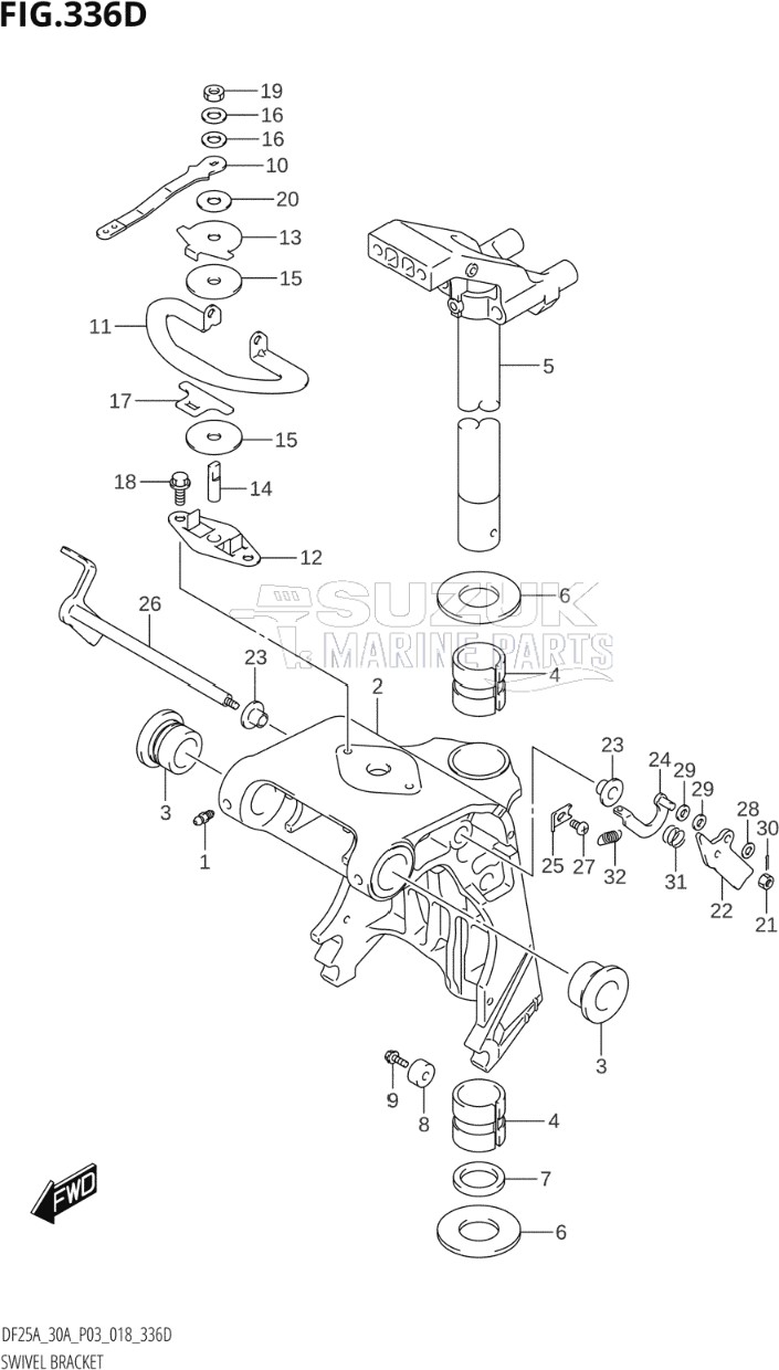 SWIVEL BRACKET (DF25AQ)