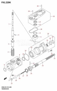 DF40A From 04003F-410001 (E01)  2014 drawing TRANSMISSION (DF60AQH:E40)