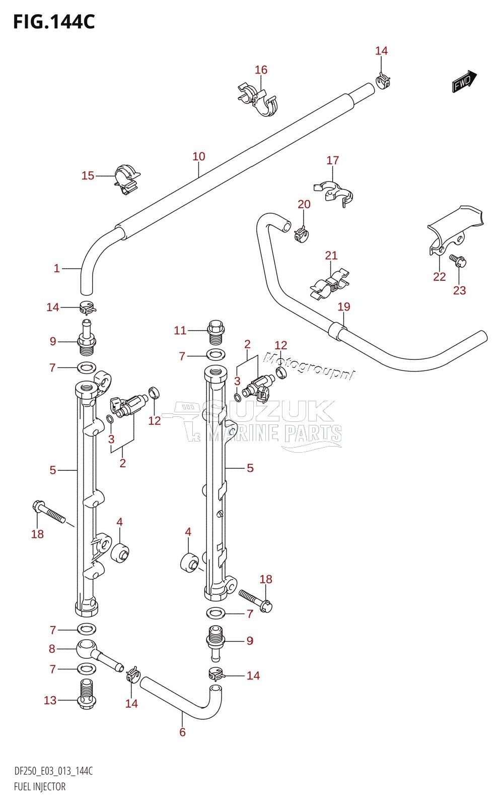 FUEL INJECTOR (DF225T:E03)