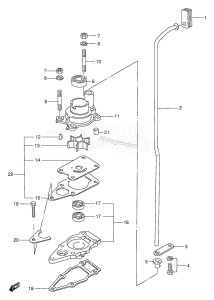 DT4 From 00402-461001 ()  1994 drawing WATER PUMP (DT4 /​ DT5Y)