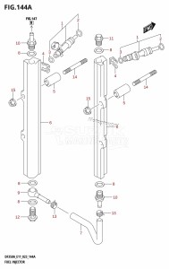 DF350A From 35001F-240001 (E11)  2022 drawing FUEL INJECTOR (E01,E03,E11)