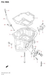 07003F-010001 (2010) 70hp E01 E40-Gen. Export 1 - Costa Rica (DF70ATHK10  DF70ATK10  DF70AWTHK10  DF70AWTK10) DF70A drawing OIL PAN