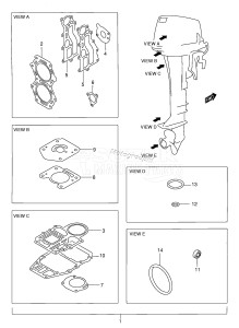 DT15 From 01501k-802063 ()  1988 drawing OPT:GASKET SET