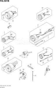 02504F-910001 (2019) 25hp P01-Gen. Export 1 (DF25A  DF25AR  DF25AT  DF25ATH) DF25A drawing OPT:METER (DF25AT,DF30AT)