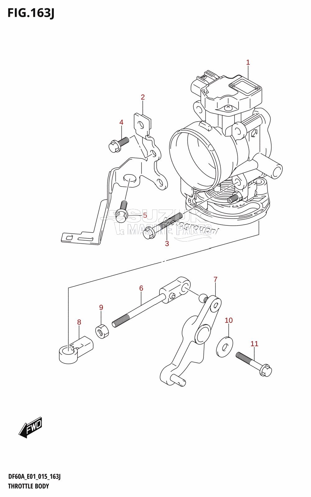 THROTTLE BODY (DF60AQH:E01)