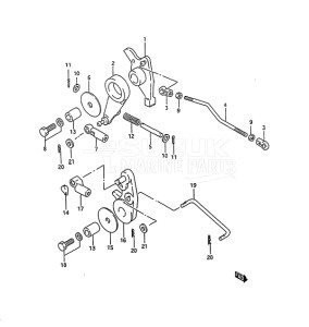 Outboard DT 85 drawing Throttle Link