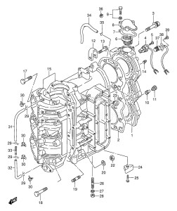 DT85T From 8501-011001 ()  1990 drawing CYLINDER (DT75TC /​ 85TC /​ 85WT /​ 85MQ /​ 85QH)