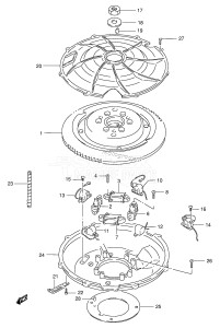 DT115 From 11502-131001 ()  1991 drawing MAGNETO (MODEL:89~00)