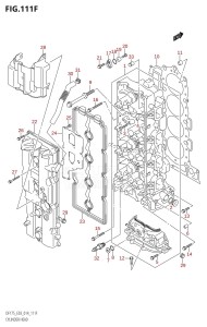 DF175ZG From 17502Z-410001 (E03)  2014 drawing CYLINDER HEAD (DF175TG:E03)