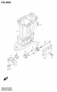 DF50A From 05004F-810001 (E03)  2018 drawing DRIVE SHAFT HOUSING (DF40A,DF50A,DF60A)