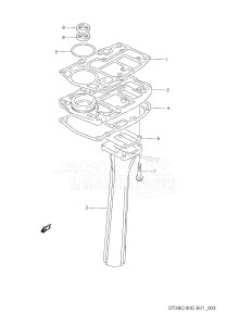 DT25AC From 02506-011001 ()  1990 drawing EXHAUST TUBE