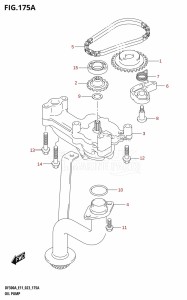 DF250A From 30002P-040001 (E03)  2020 drawing OIL PUMP